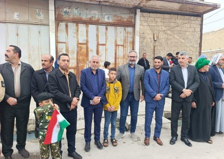 حضور شهردار بستان و اعضای شورای اسلامی شهر طریق‌الحسین(ع) در راهپیمایی ۲۲ بهمن