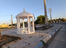 نصب آلاچیق در بلوار مرزبانان در مسیر طریق الحسین ع