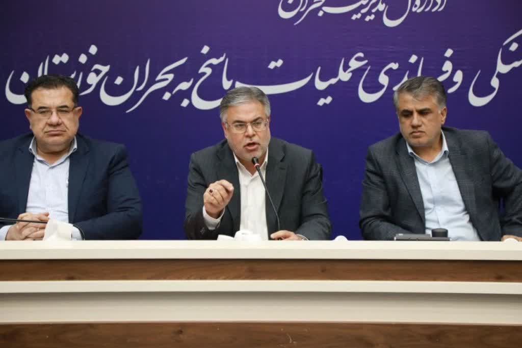 جلسه ستاد مدیریت بحران استان خوزستان روز یکشنبه 5مهرماه با ریاست سید مهران علم‌الهدایی، معاون هماهنگی امور عمرانی استانداری خوزستان، و با حضور دکتر مهراب فلسفی‌زاده مدیرکل مدیرکل امور شهری استان، مهندس علی طرفی شهردار بستان و جمعی از مدیران دستگاه‌های اجرایی، در سالن جلسات اداره‌کل مدیریت بحران برگزار شد.