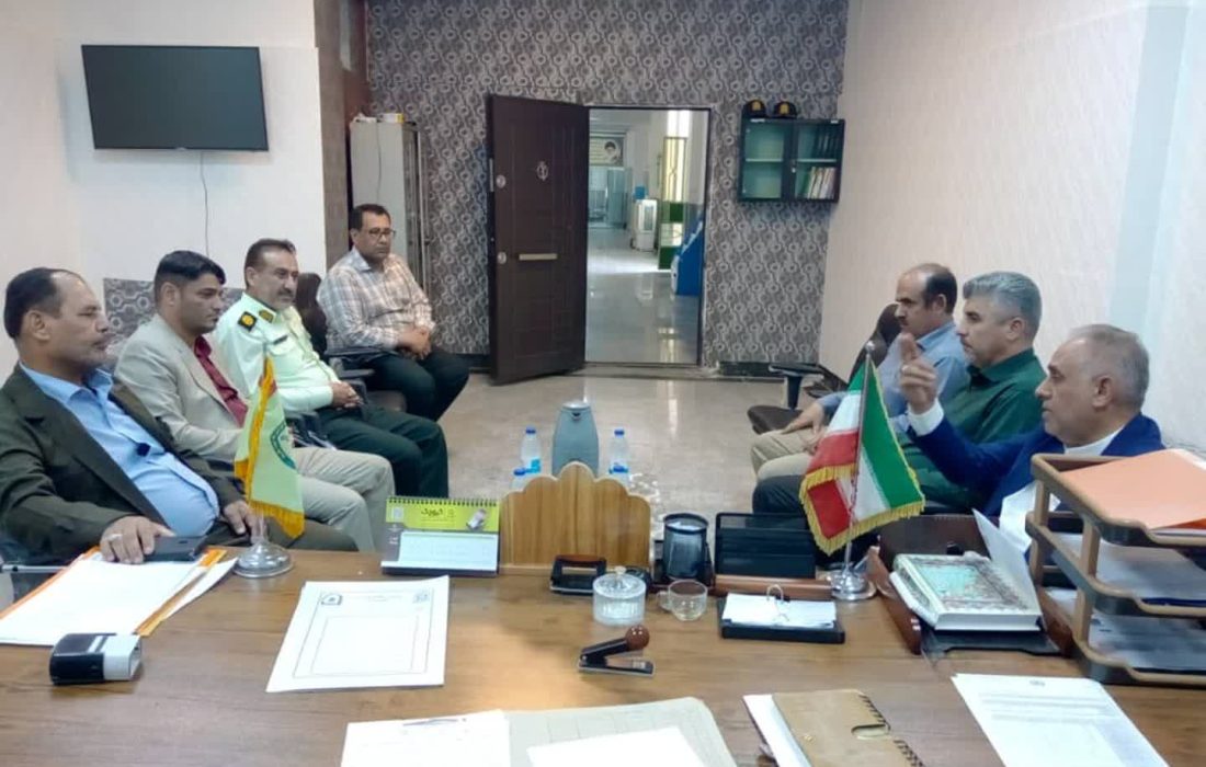 دیدار شهردار و اعضای شورای اسلامی شهر بستان با فرمانده انتظامی بخش بستان